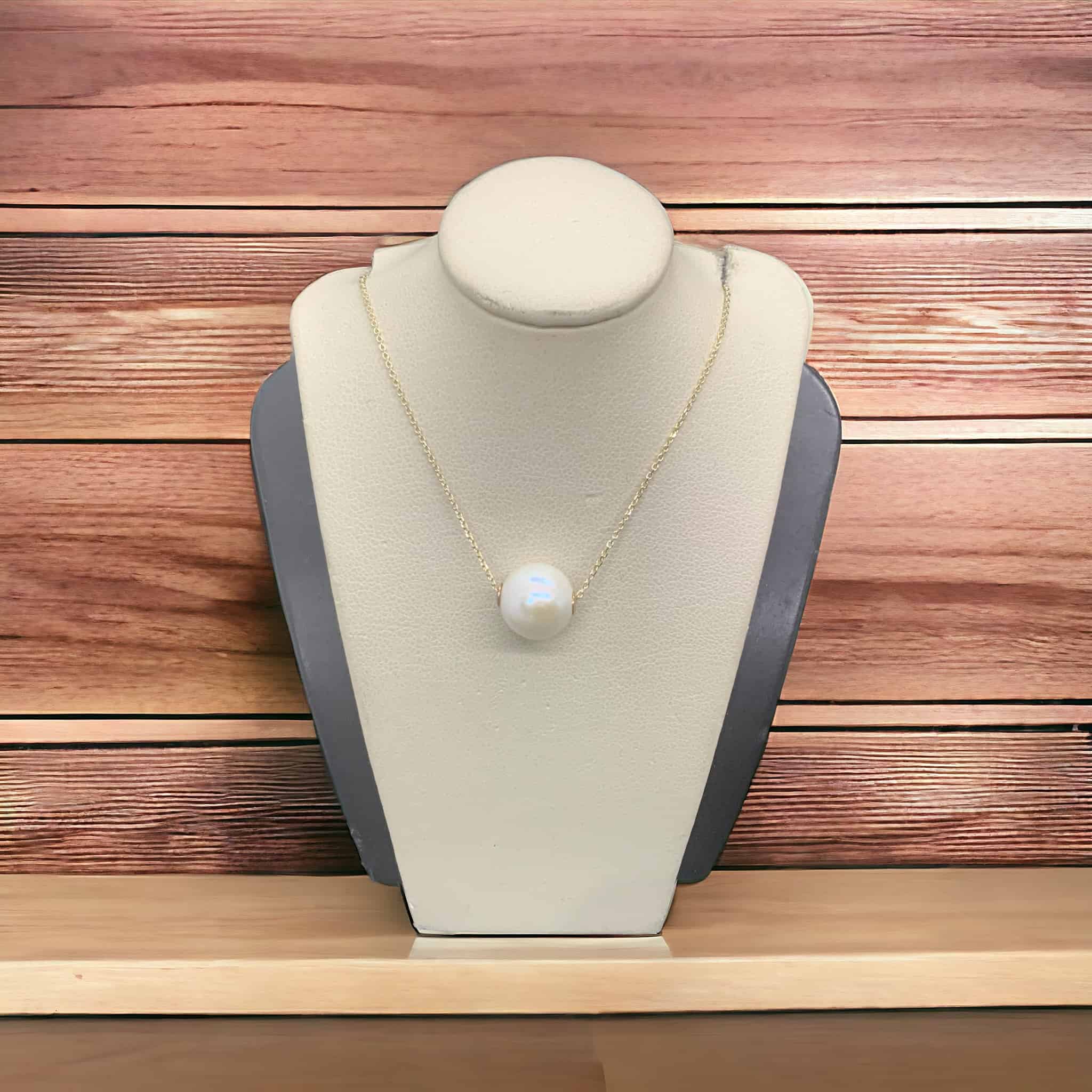 10 MM Pearl Necklace Necklace Platinum Jewelers MS 10 MM Pearl Necklace