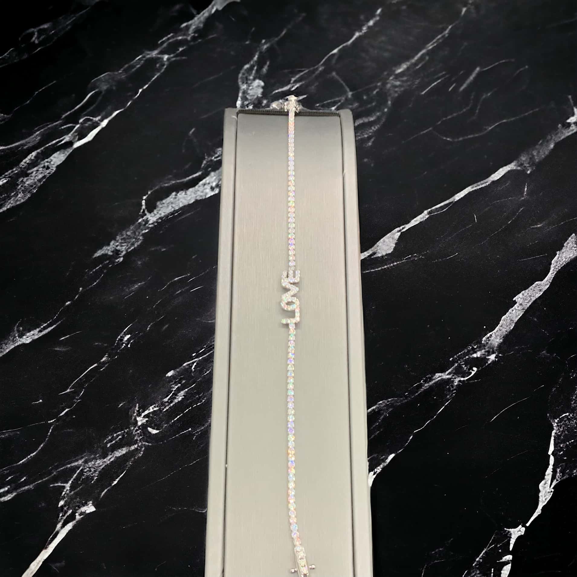 Silver Love Bracelet Sterling Silver Platinum Jewelers MS Silver Love Bracelet